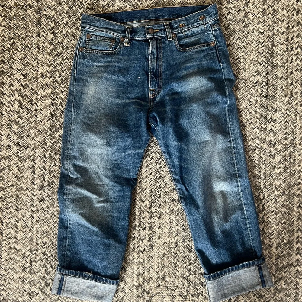 R13 Boyfriend Jeans in Garnet Blue Size 27 - Picture 2 of 9